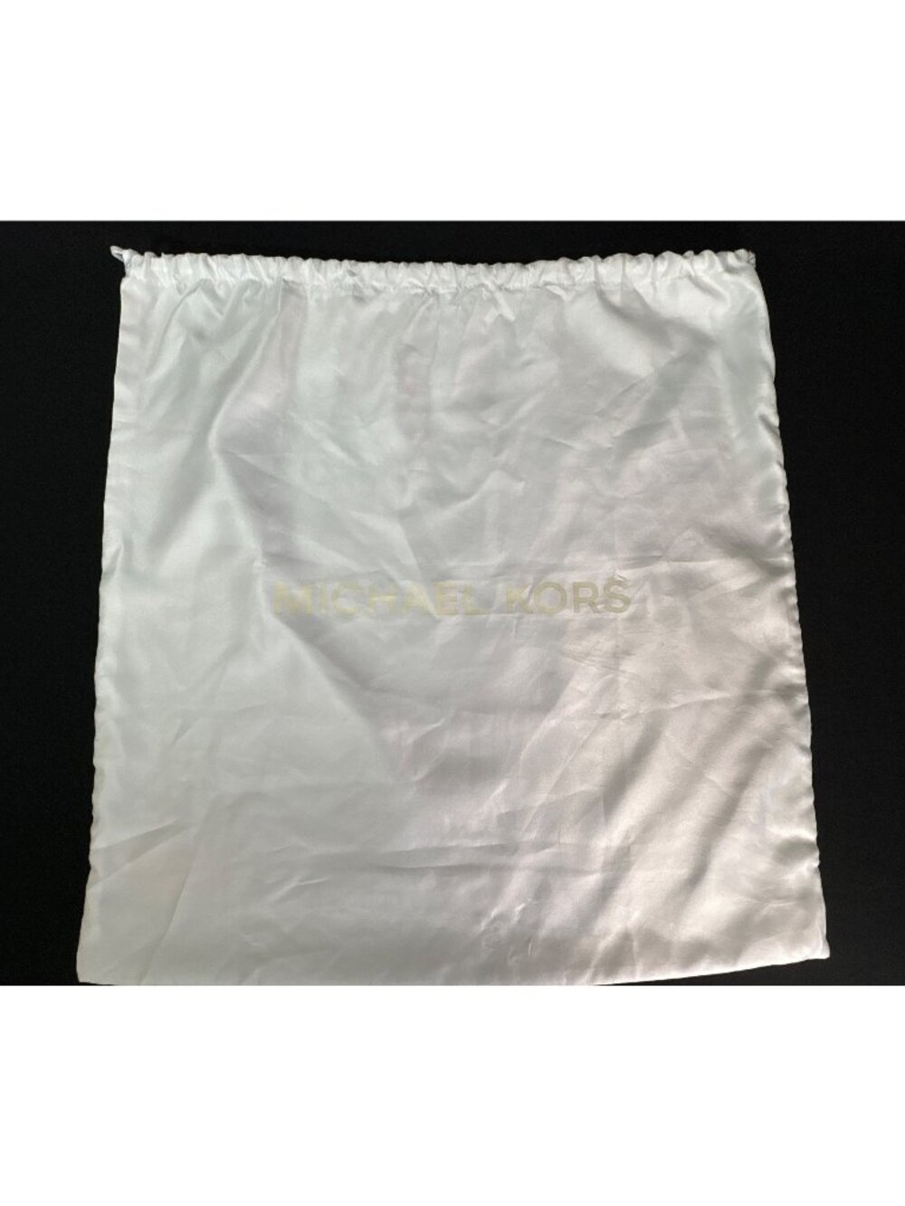 Michael Kors White Satin Drawstring Dust Bag 18"x18" Handbag Storage
